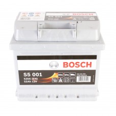 Акумулятор BOSCH S5 6CT 52Ah Низький II-+II 0092S50010