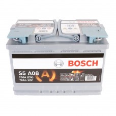 Акумулятор BOSCH S5 AGM 6CT 70Ah II-+II 0092S5A080