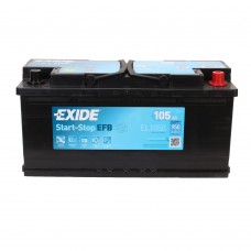Акумулятор EXIDE EFB 6CT 105Ah II-+II EL1050