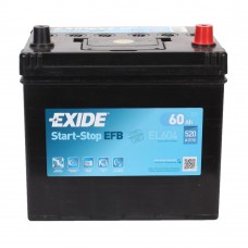 Акумулятор EXIDE EFB 6CT 60Ah Asia II-+II EL604