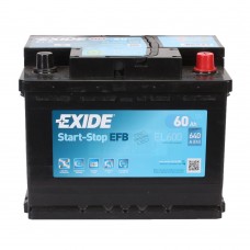 Акумулятор EXIDE EFB 6CT 60Ah II-+II EL600