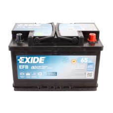 Акумулятор EXIDE EFB 6CT 65Ah II-+II EL652