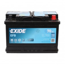 Акумулятор EXIDE EFB 6CT 70Ah II-+II EL700