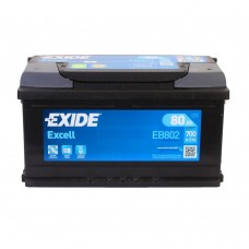 Акумулятор EXIDE Excell 6CT 80Ah Низький II-+II EB802