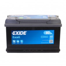 Акумулятор EXIDE Excell 6CT 80Ah II-+II EB800