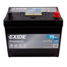 Акумулятор EXIDE Premium 6CT 75Ah Asia II-+II EA754