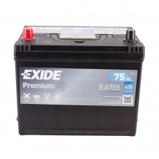 Акумулятор EXIDE Premium 6CT 75Ah Asia II+-II EA755