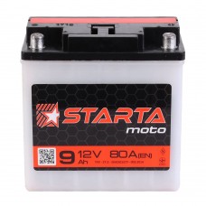Акумулятор STARTA Moto 6CT 9 клема конус II-+II