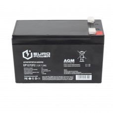 Акумулятор EUROPOWER AGM 7.2Ah II+-II EP1272F2